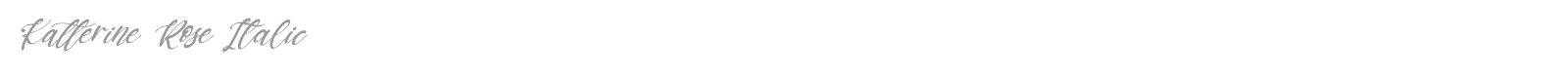 Katterine Rose font preview